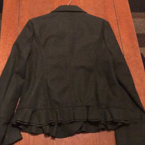 CoffeeShop Dark Green Coat, size Large - Picture 2 of 5